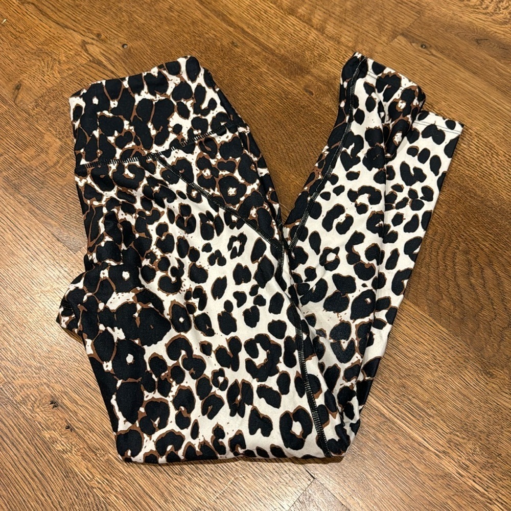 Betsy Johnson Women’s Leggings Brown and White Size Small